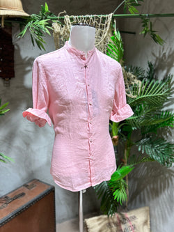 CAMICIA IN LINO - AZZURRO, PINK, BEIGE