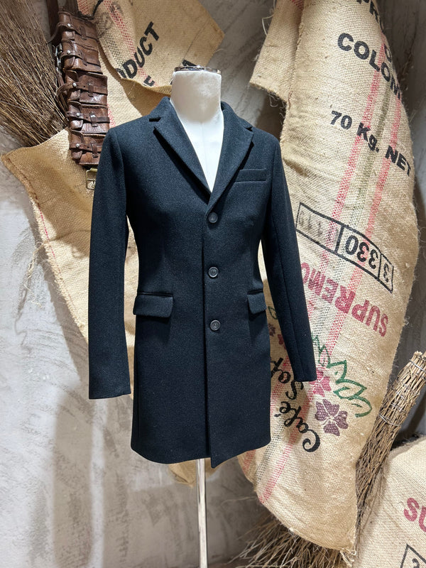 CAPPOTTO MONOPETTO - NERO