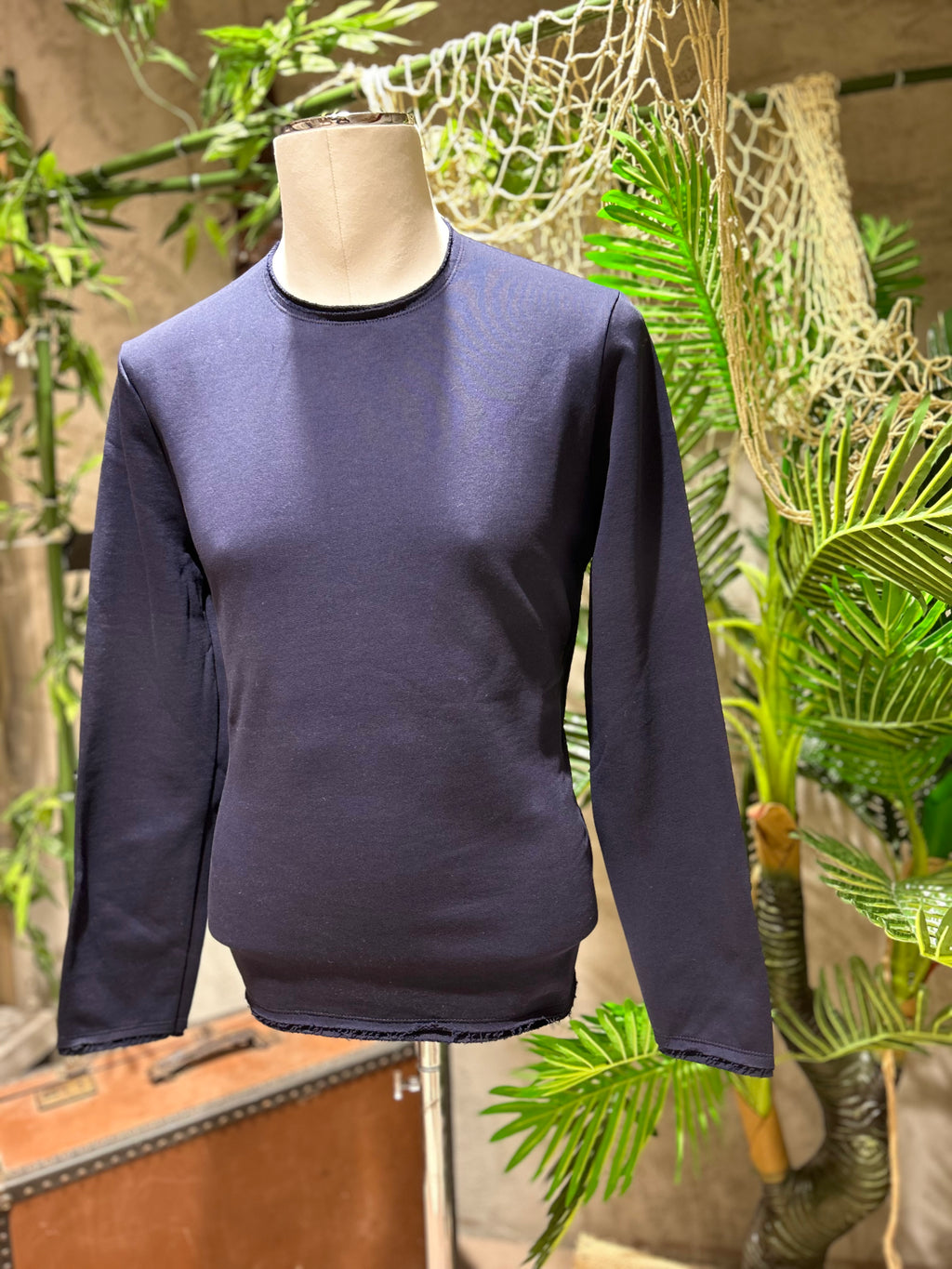 FELPA TAGLIO VIVO - BLU