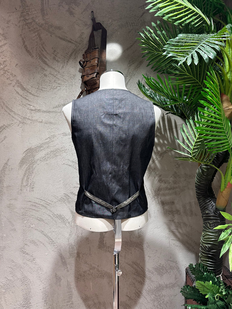 GILET MICROFANTASIA - VERDE,BLU