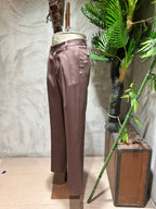 PANTALONI CON PINCES - MORO