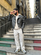 JACKET IN ECOPELLE - GRIGIO