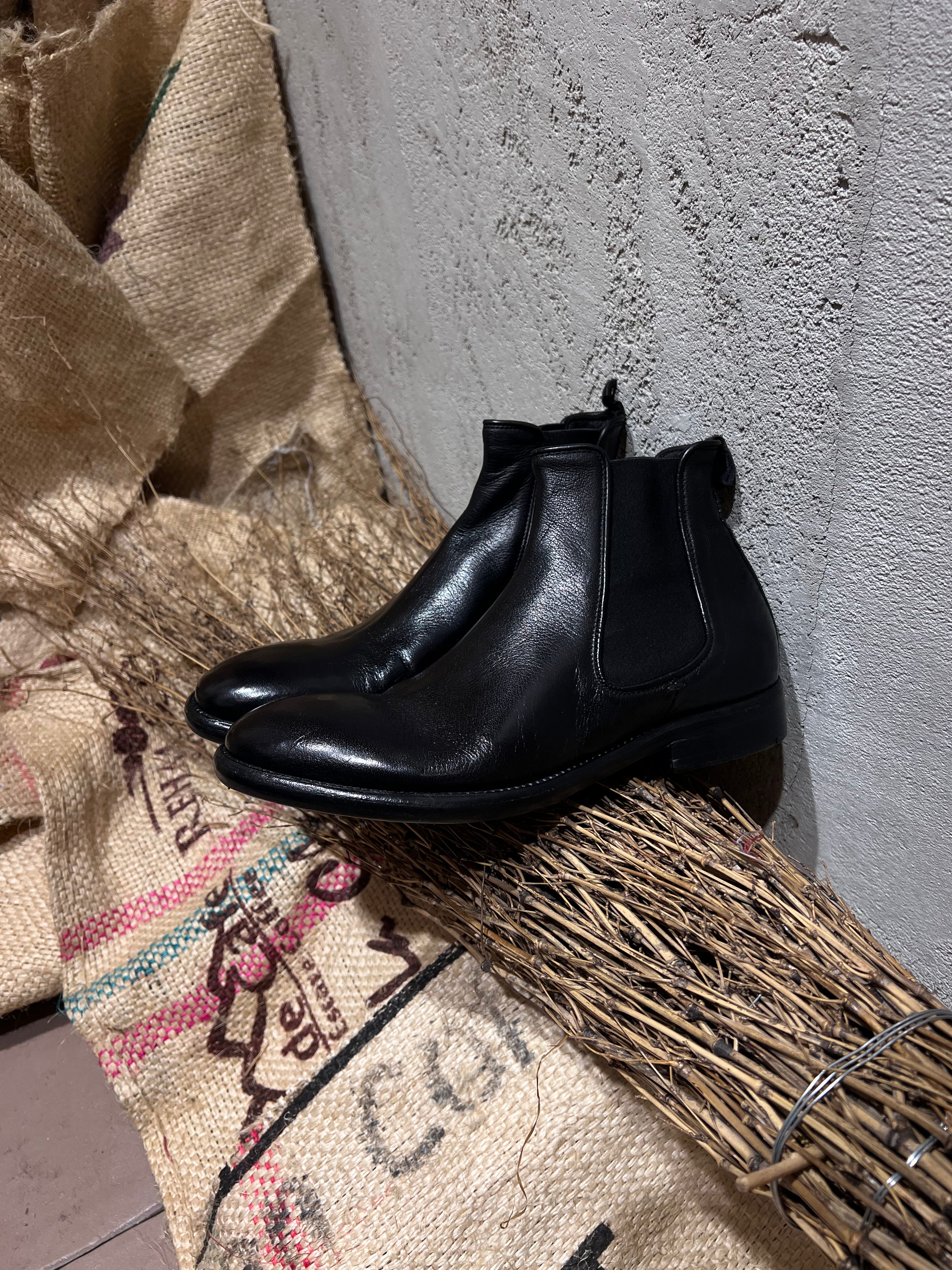 STIVALETTI LAVORAZIONE LAVATA - NERO