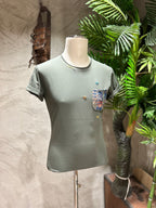 T-SHIRT TASCHINO - BIANCO,BLU,VERDE