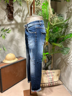 SKINNY DENIM MICROPAINTING - BLUE DENIM