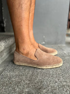ESPADRILLAS IN SUEDE - SABBIA, LIGHT BROWN