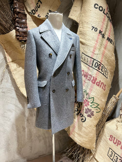 CAPPOTTO IN LANA COTTA - GRIGIO