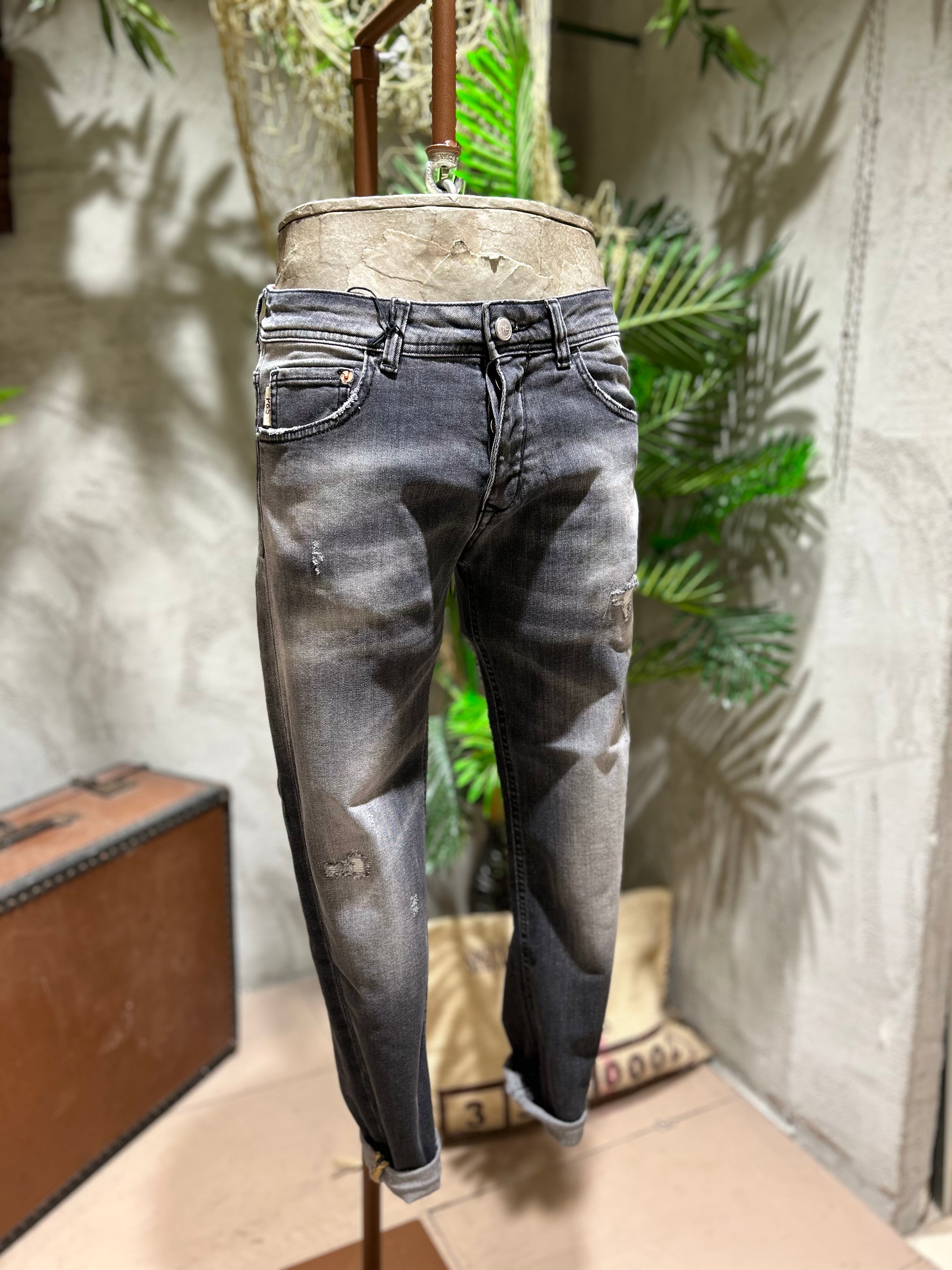 SKINNY DENIM WASHED - NERO