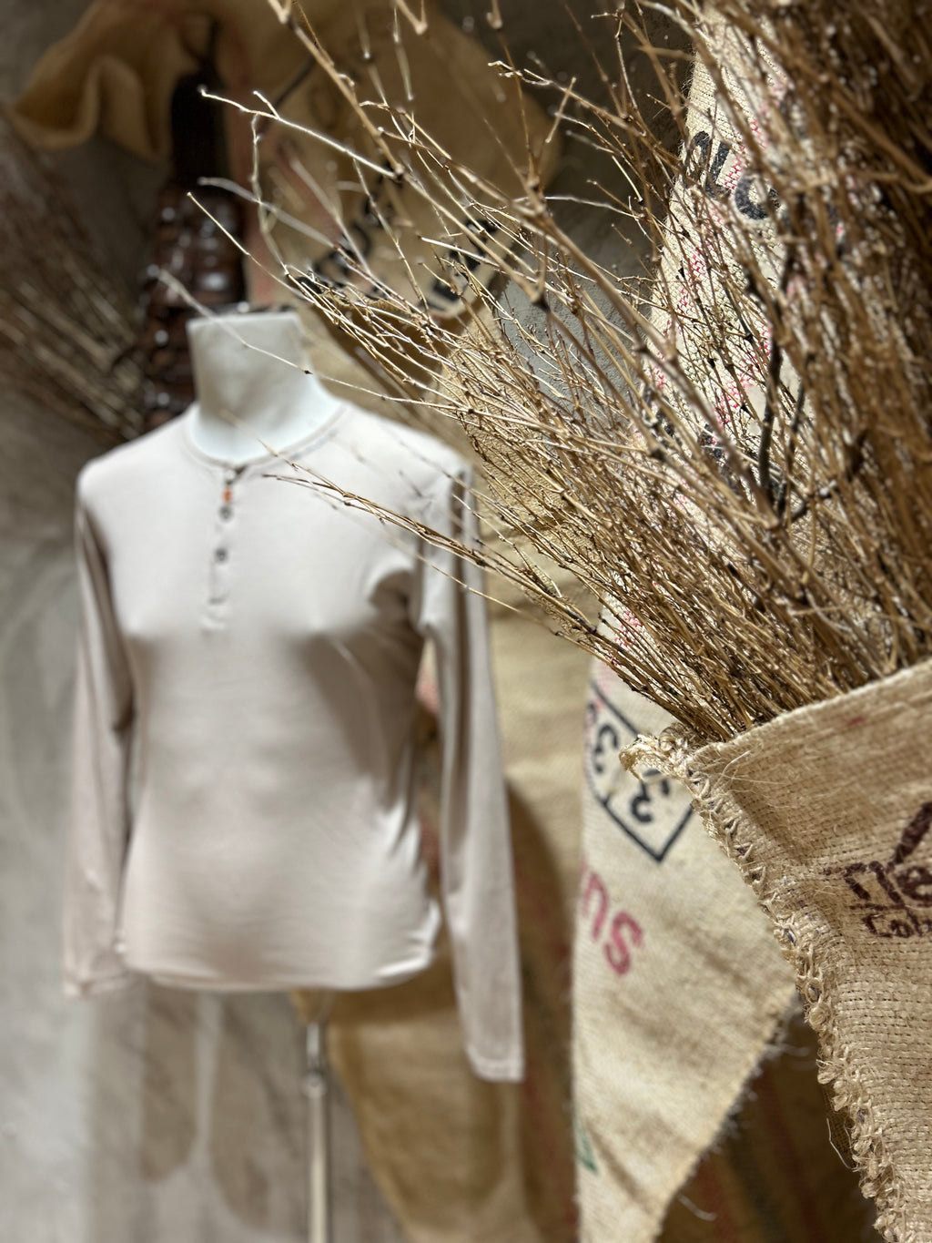 SERAFINO IN COTONE - BIANCO, SABBIA, BLU