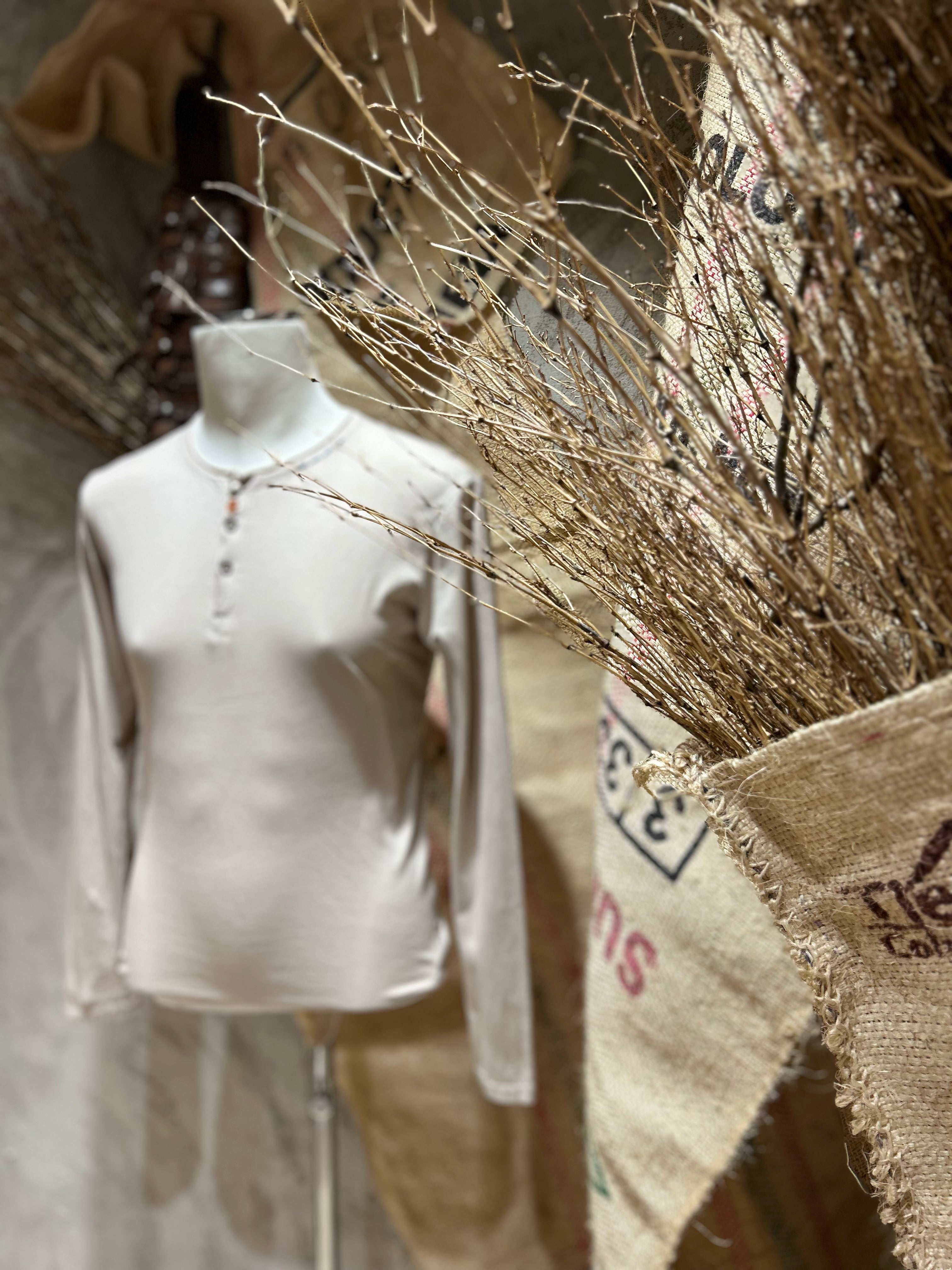 SERAFINO IN COTONE - BIANCO, SABBIA, BLU