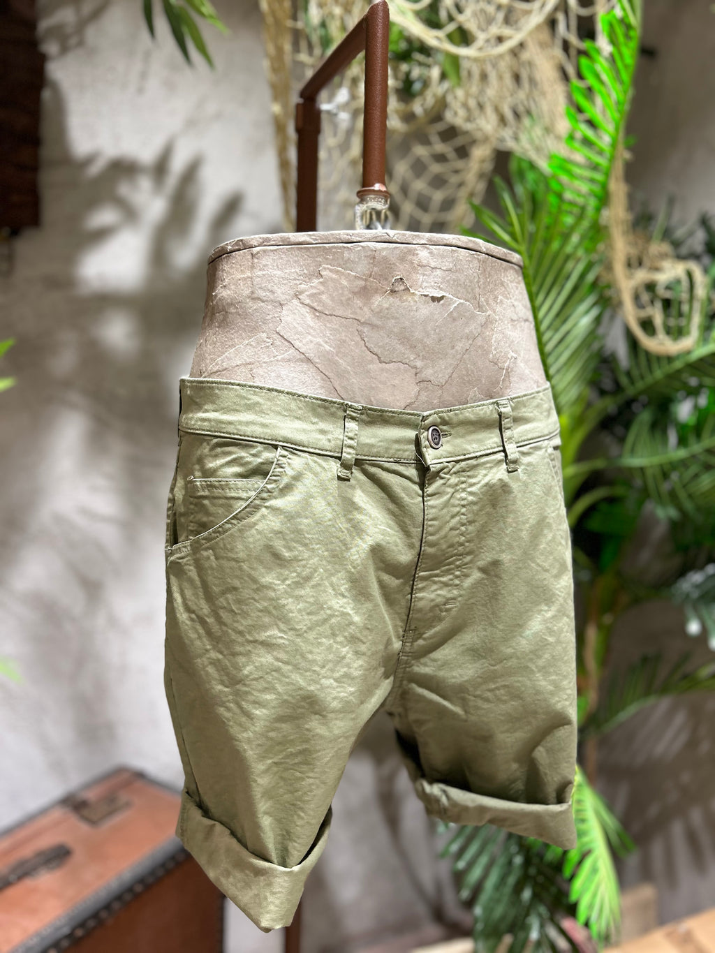 SHORTS IN COTONE - OFF-WHITE, ECRU', SABBIA, KAKI, BLU NAVY