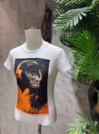 T-SHIRT STAMPA SCIMMIA