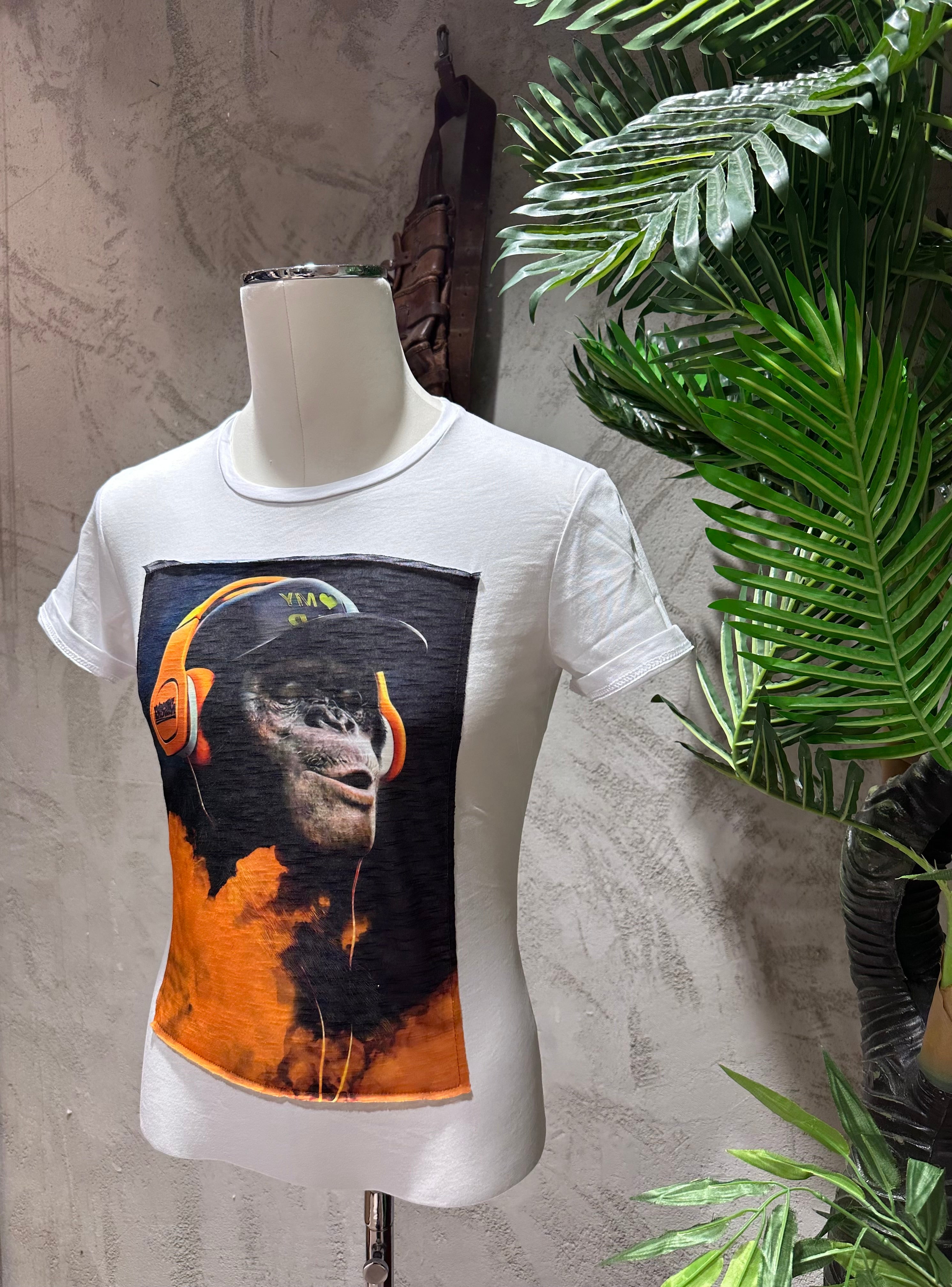 T-SHIRT STAMPA SCIMMIA