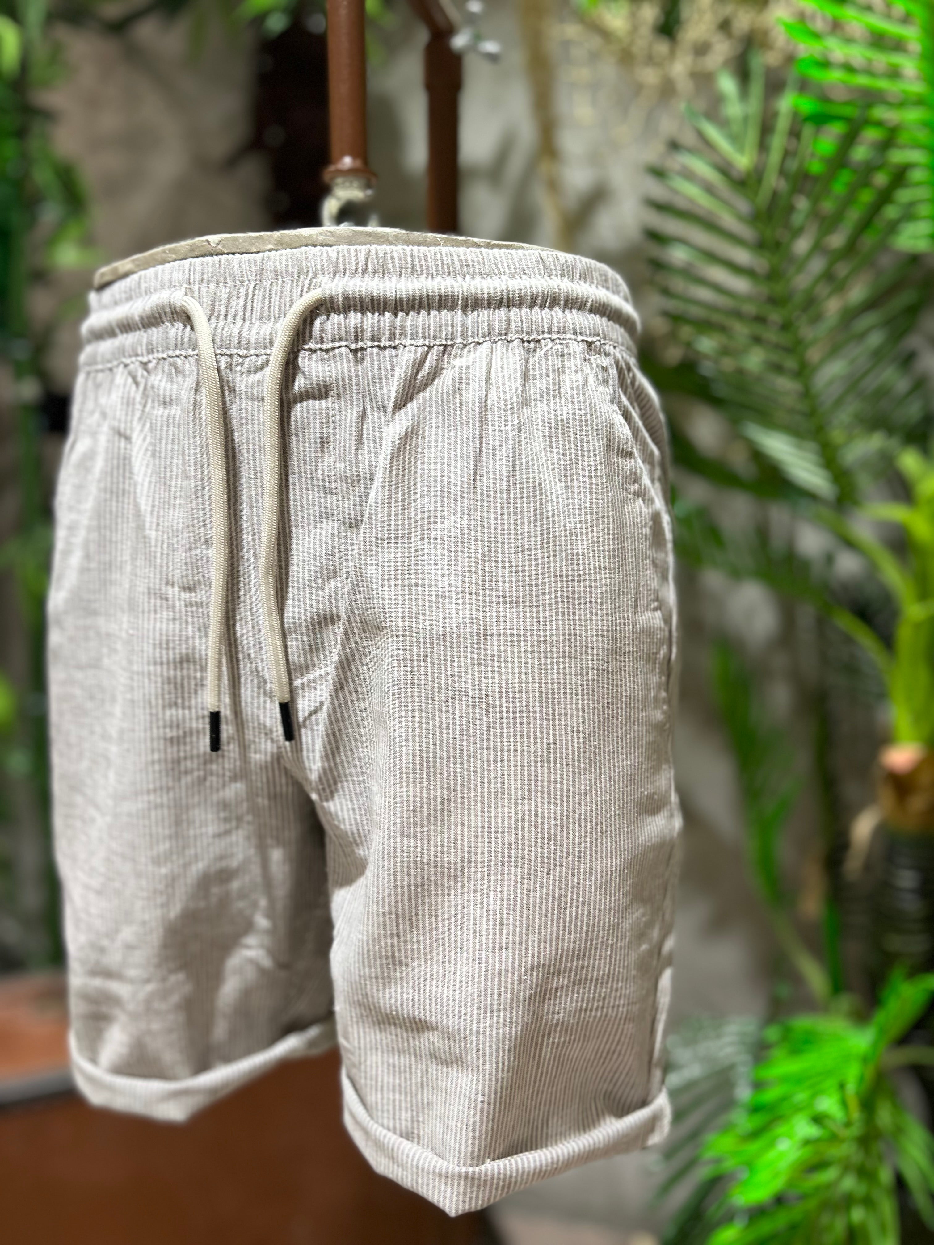 SHORTS STRIPES - SABBIA