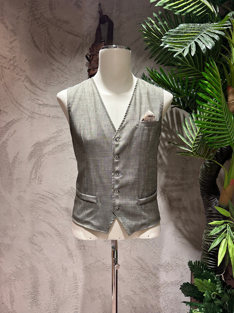 GILET MICROFANTASIA - VERDE,BLU