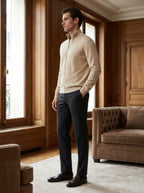 CARDIGAN CON ZIP OVER  - BEIGE