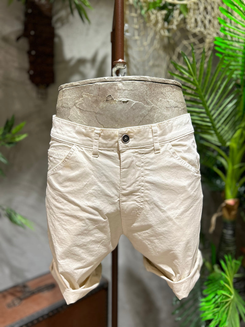 SHORTS IN COTONE - OFF-WHITE, ECRU', SABBIA, KAKI, BLU NAVY, NOCCIOLA