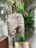 SHORTS NIDO D'APE - BEIGE, FANGO