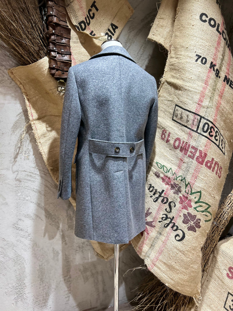 CAPPOTTO IN LANA COTTA - GRIGIO