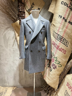 CAPPOTTO IN LANA COTTA - GRIGIO