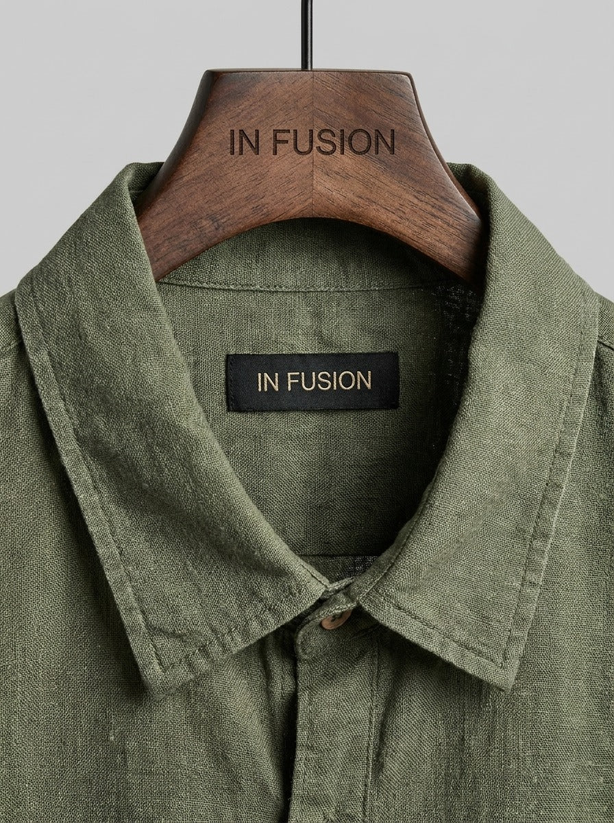 100% Made in Italy Linen Blouse