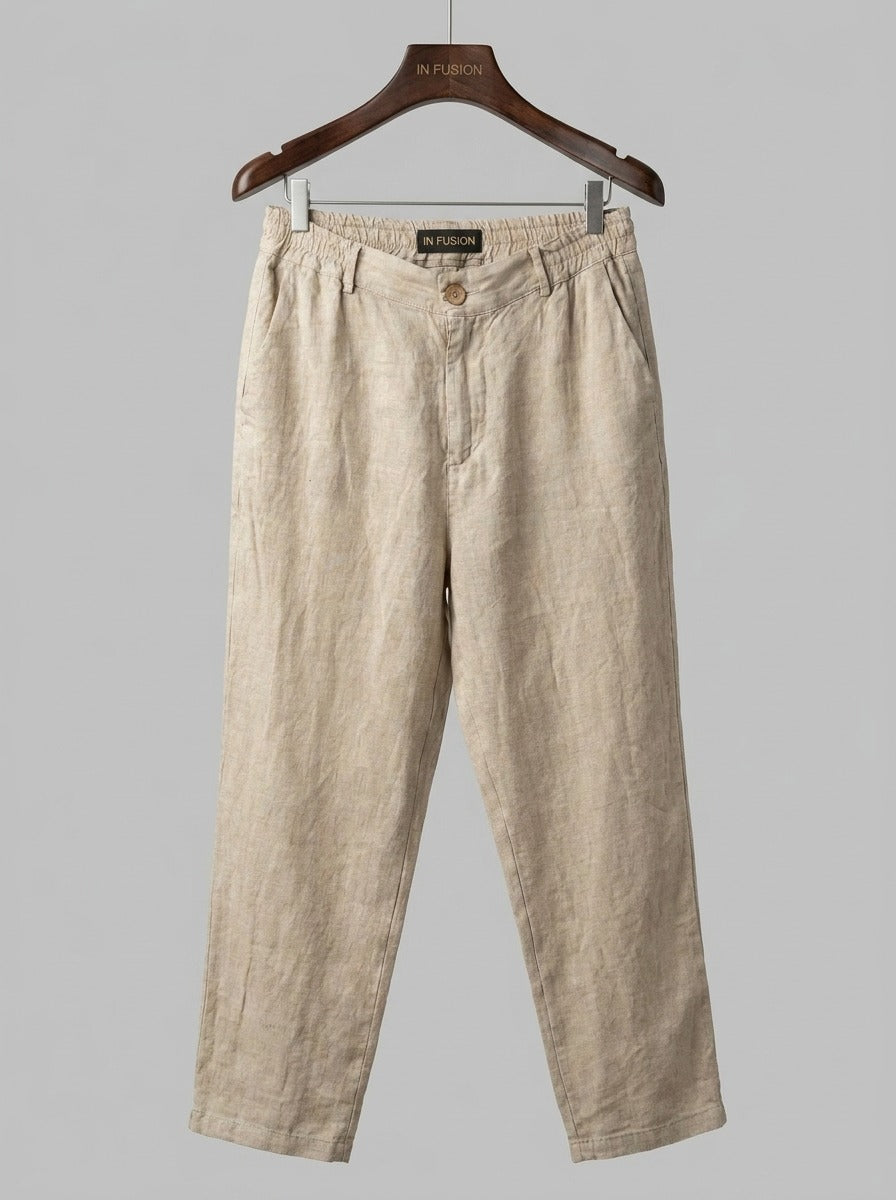 100% Made in Italy Linen Trousers