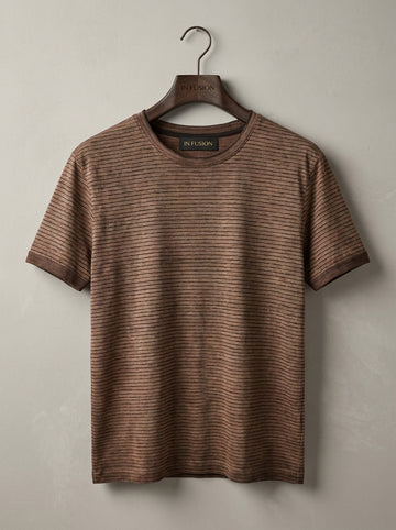 Cuba — T-Shirt Cotone Stone Washed Ricami a Mano