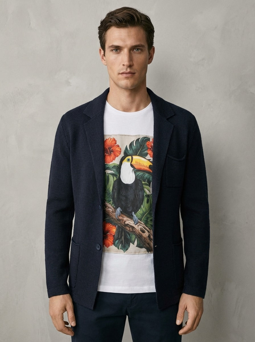 CARDIGAN TAGLIO GIACCA