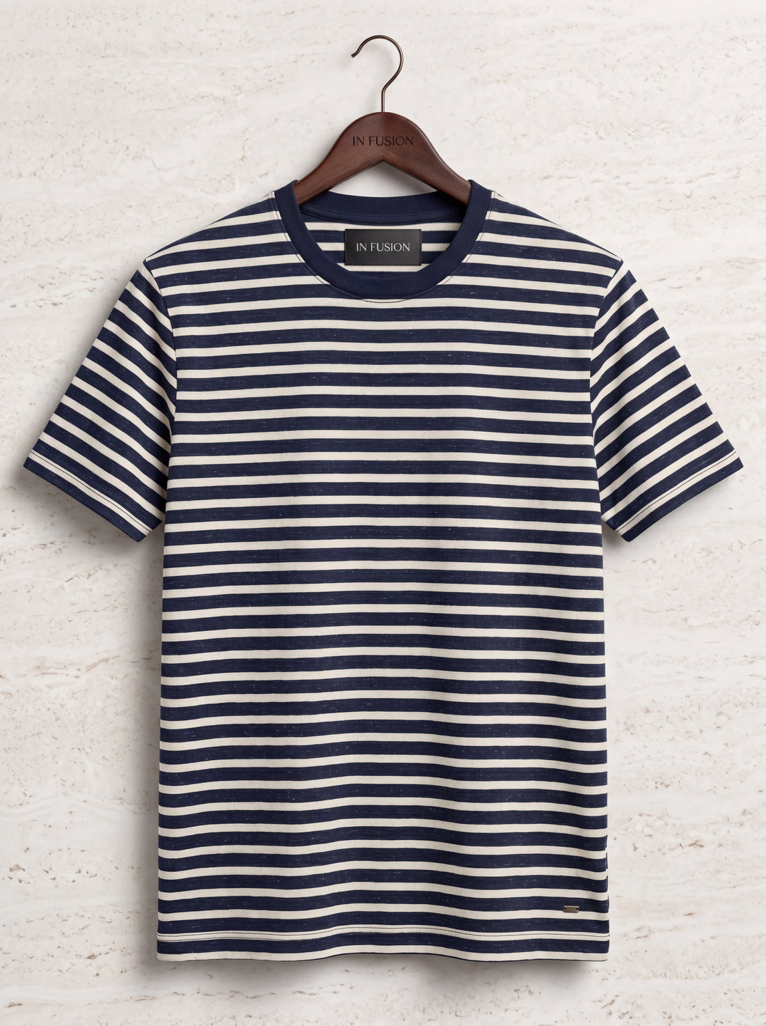 MAGLIA RIGHE MARINIÈRE COTONE E LINO