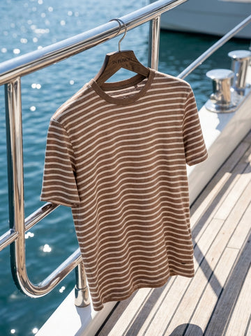 MAGLIA RIGHE MARINIÈRE COTONE E LINO