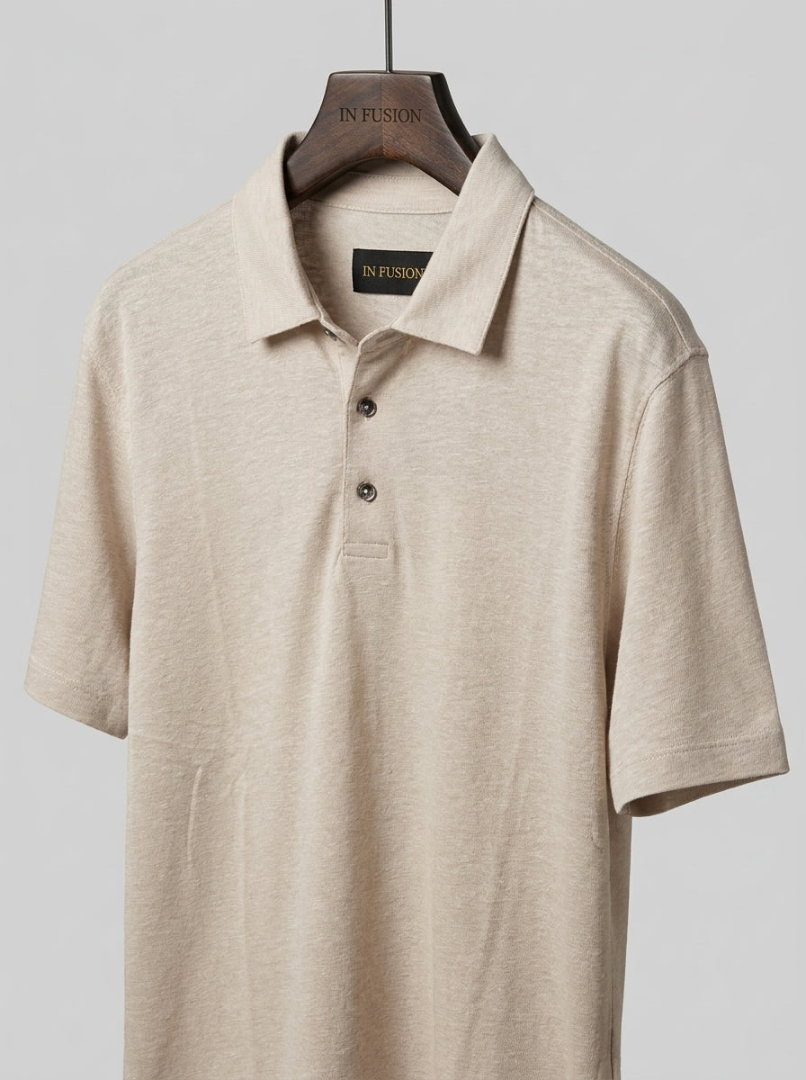 Polo in Lino e Cotone