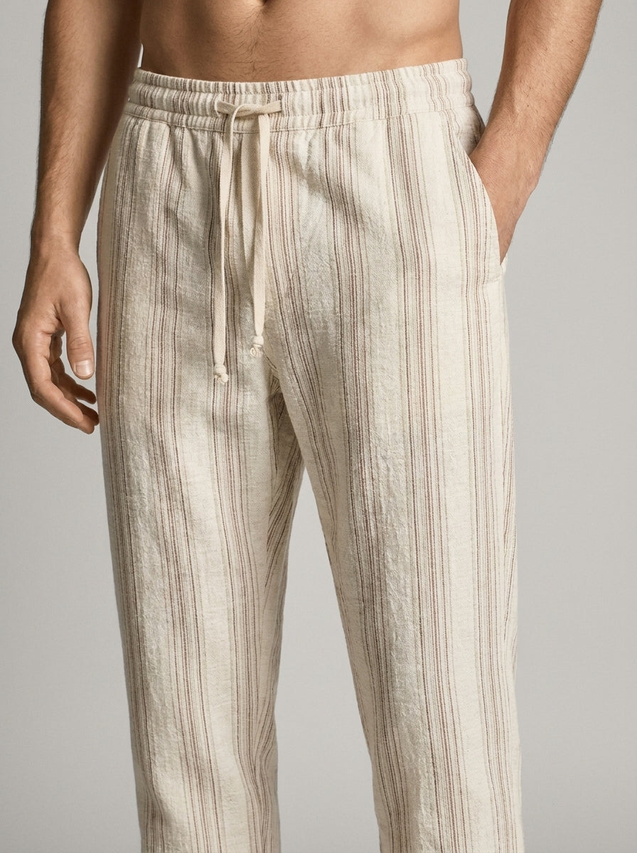 Striped Multicolor Baggy Trousers