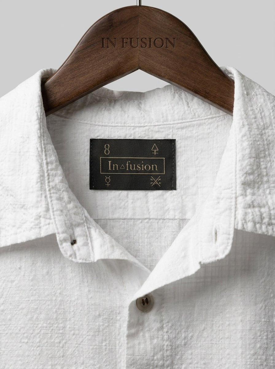 Camicia Bianca con Texture