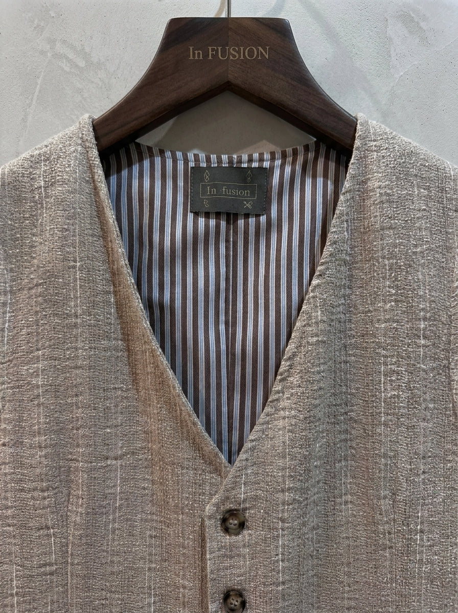 Gilet Strutturato con Tasche