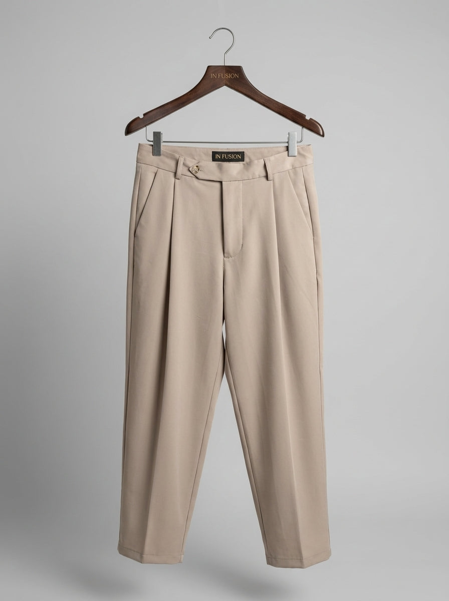 FRONTIER PANTS - BEIGE, DARK BROWN