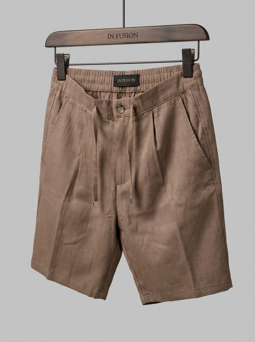 Shorts in Viscosa Regular con Coulisse