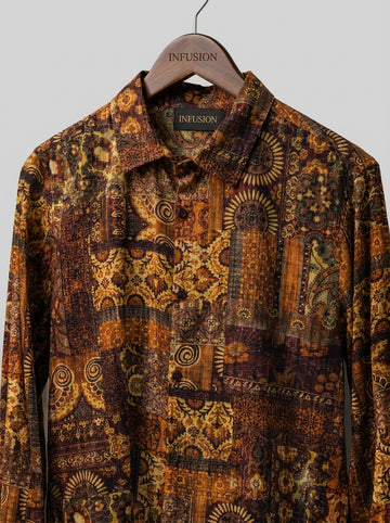 Camicia Slim Fit Fantasia India
