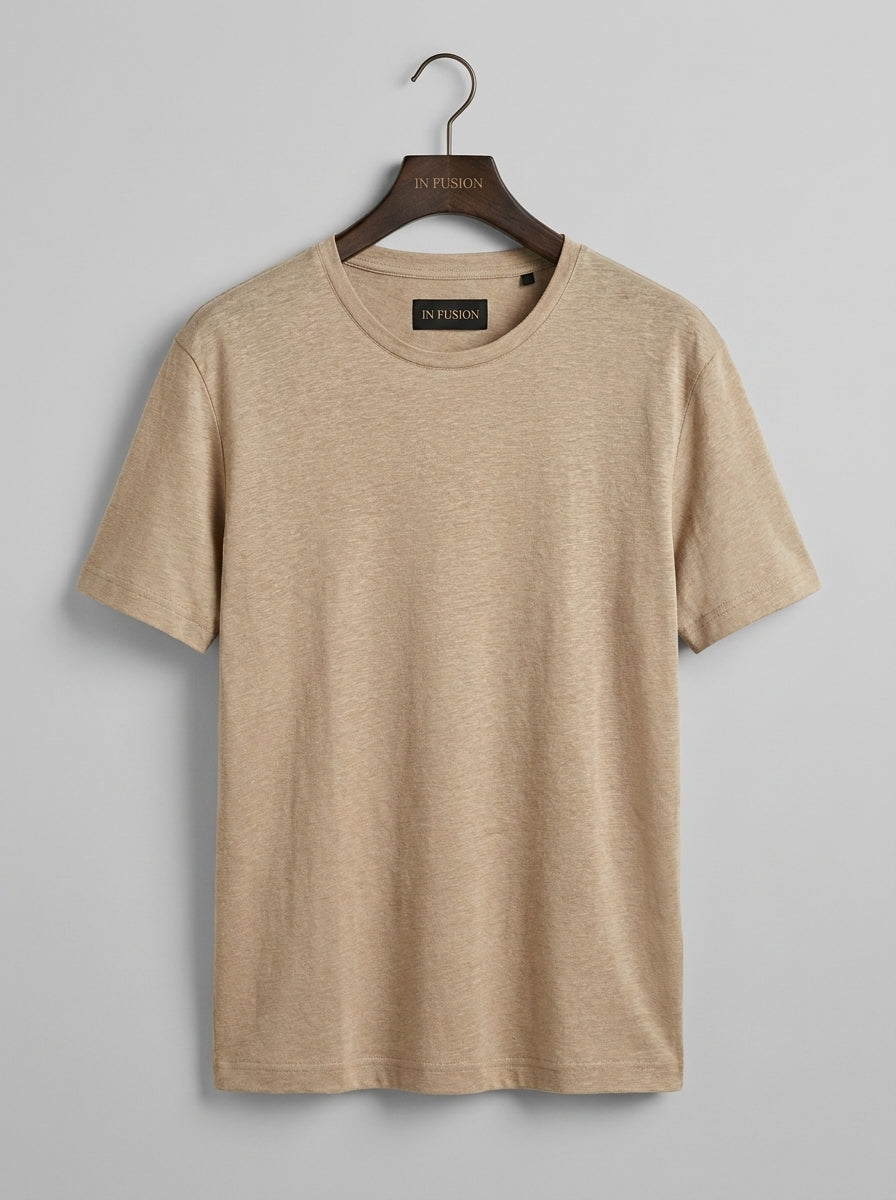Maglia Girocollo in Lino e Cotone