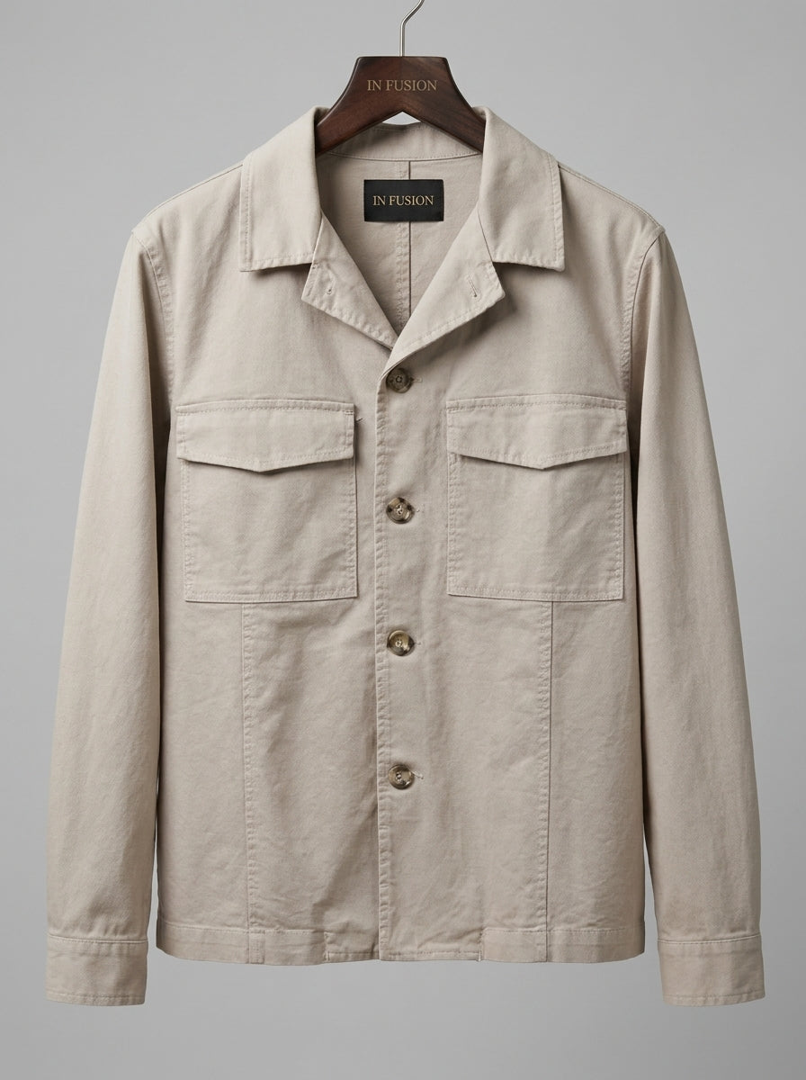 Overshirt in Cotone 100%