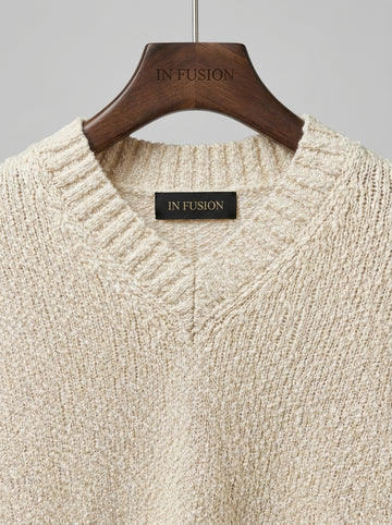 Maglia in Cotone Scollo a V