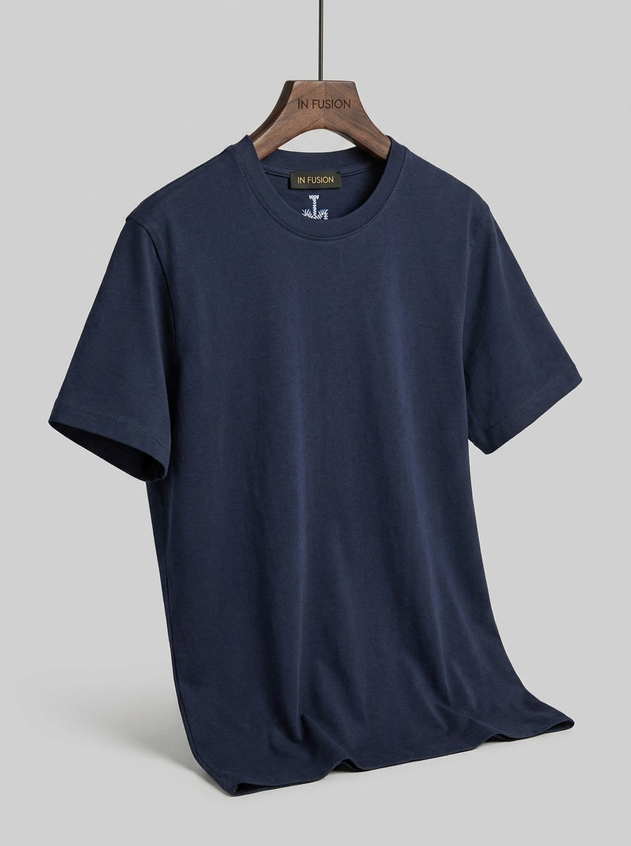 T8588T097 T-SHIRT - LEAD,BLACK,BEIGE,NAVY