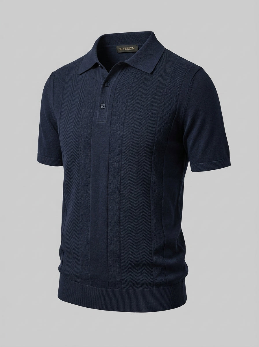 Men's Knitted Polo Shirt
