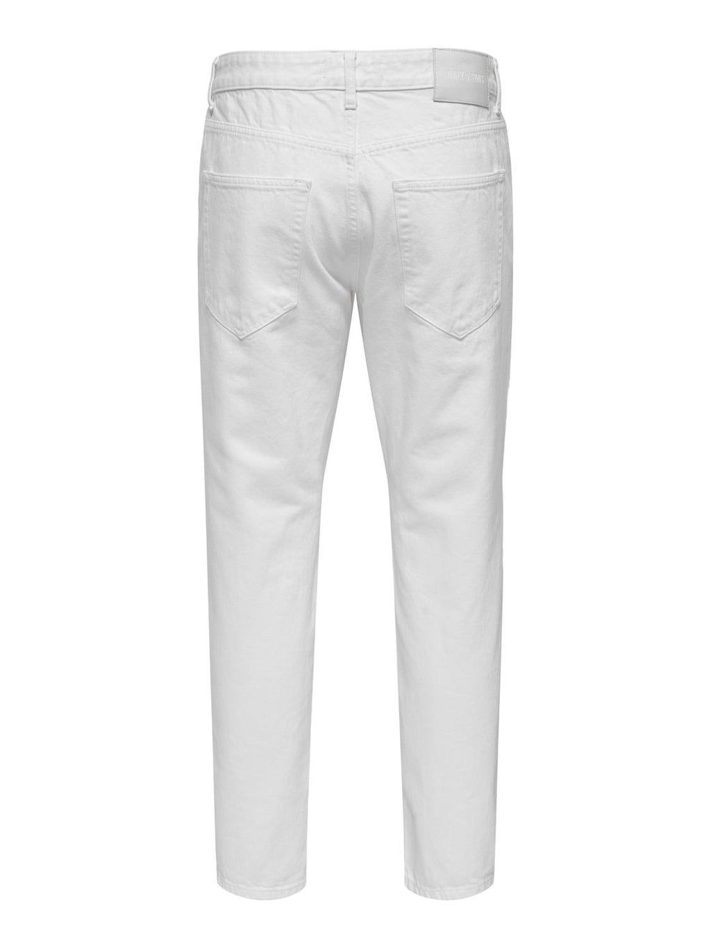 DENIM CARROT FIT - BIANCO