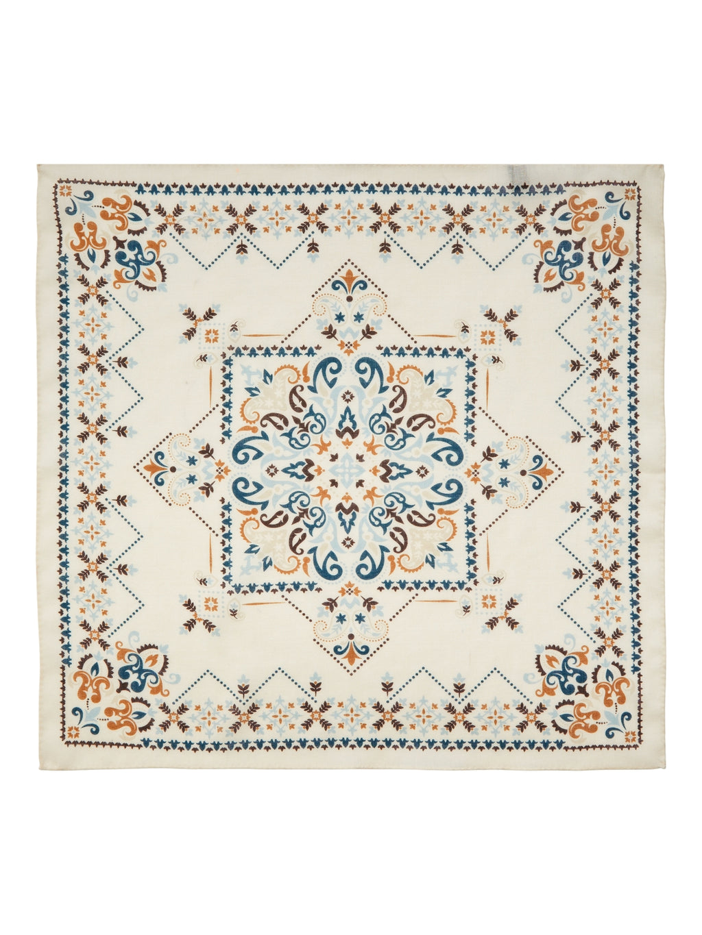 FOULARD PAISLEY - PANNA, CIOCCOLATO