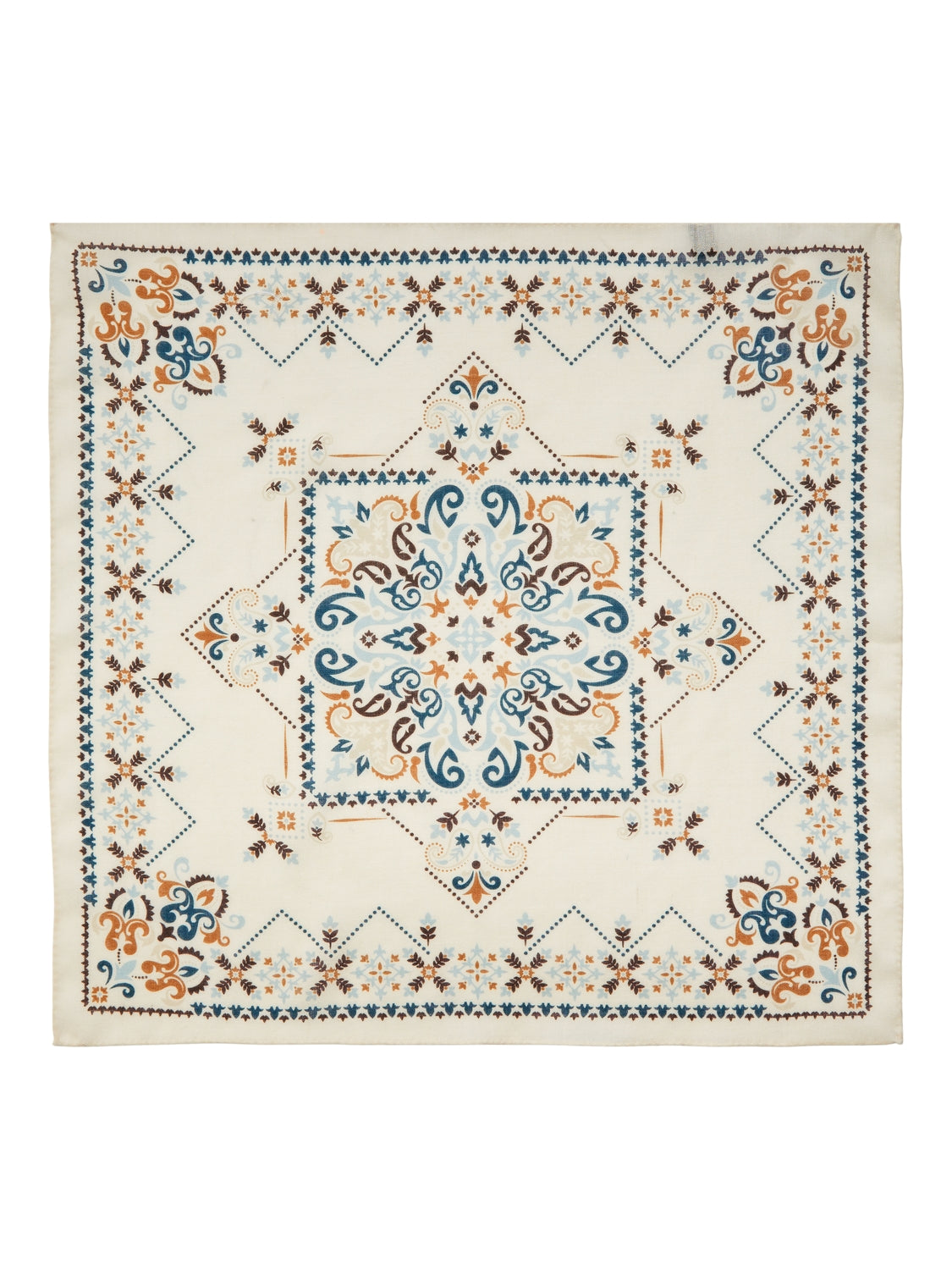 FOULARD PAISLEY - PANNA, CIOCCOLATO