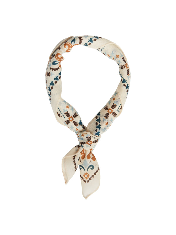 FOULARD PAISLEY - PANNA, CIOCCOLATO