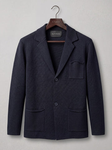 Guatemala — Blazer in Filo di Cotone con Taschino | Slim Fit Made in Italy