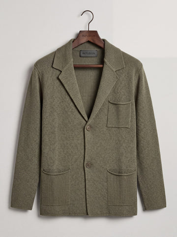 Guatemala — Blazer in Filo di Cotone con Taschino | Slim Fit Made in Italy