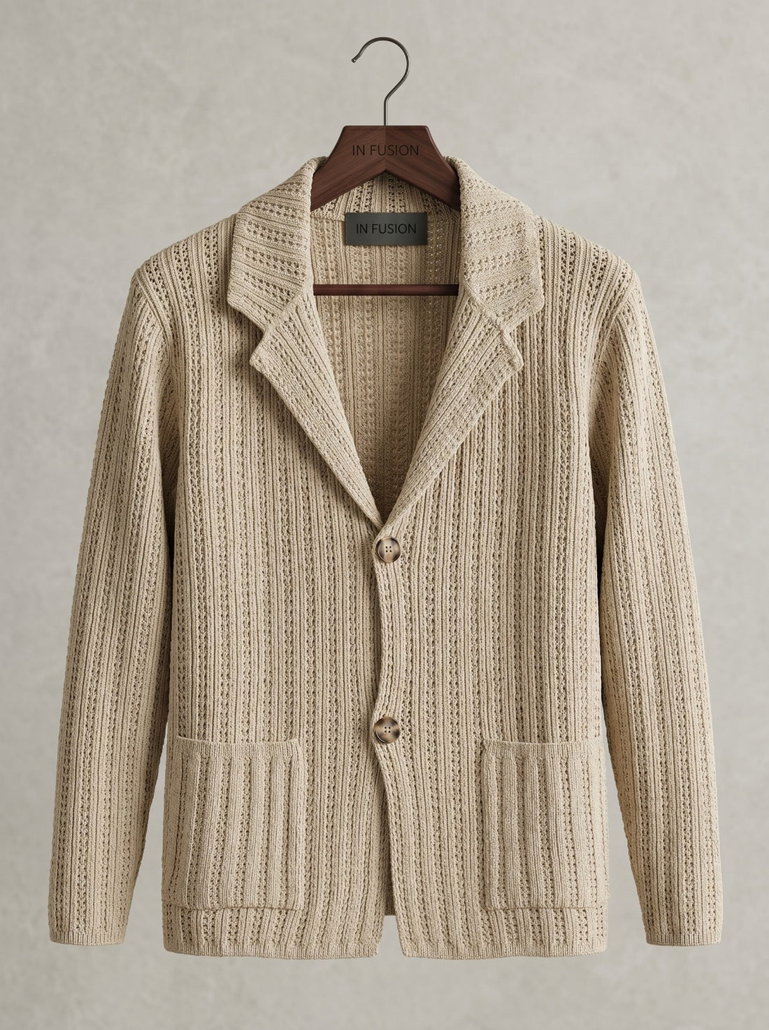 Versilia — Cardigan Blazer in Filo di Cotone Crochet | Made in Italy