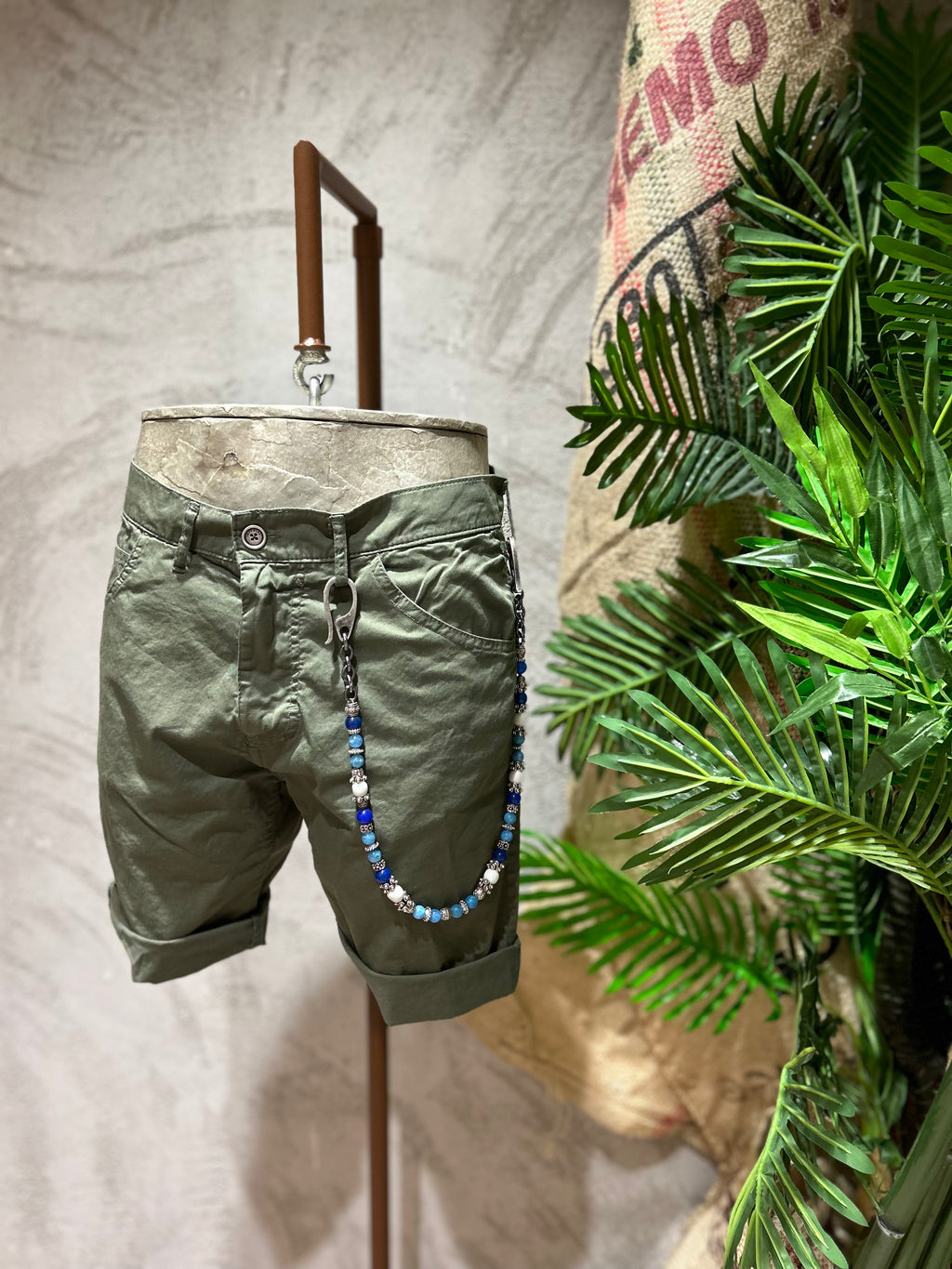 SHORTS IN COTONE - OFF-WHITE, BEIGE, ARMY, NERO, NAVY